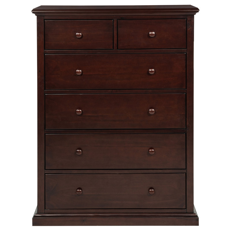 Commode 6 tiroirs Carlo, Cappuccino