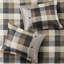 Housse de couette chaude et invitante avec chevrons à imprimé écossais