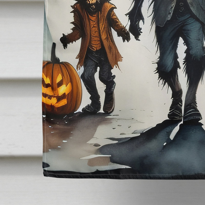 Drapeau de la maison d'Halloween effrayant Werewolves