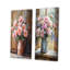 Bouquet de pivoines Country Bloom I - Collection de 2 panneaux de toiles florales-1822740520-1822740523
