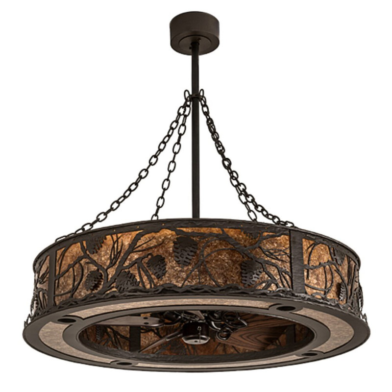Whispering Pines Downrod Ceiling Fan
