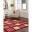 Tapis unique en laine noué à la main 8 pi 1 po x 10 pi 7 po nouvel âge Delacerda en rouge foncé / brun / beige