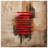 Red Abstract Art Quilted Bedspread All Sizes-126077896
