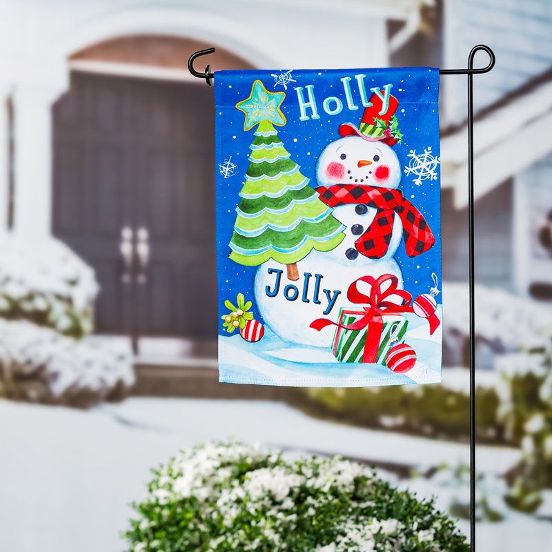 Drapeau en daim Holly Jolly