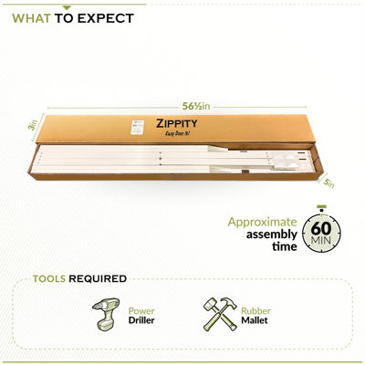 2.5ft H x 4.7ft W (2 Panels) No Dig Zippity Madison Fence Panel Kit, No Dig Fence Panels, White Vinyl Fences for Yard, Temporary Fence for Backyard, White Picket Fence Garden Border, DIY Fence ZP19001