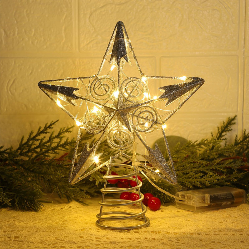 Star Tree Topper with LED Lights