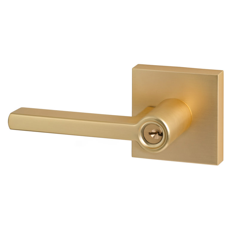 Verona Entry Lever, Satin Brass