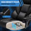 Fauteuil de direction ergonomique avec repose-pieds rétractable