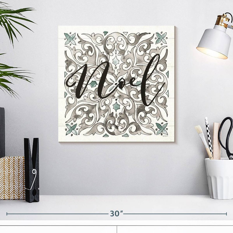 Lelend Modern Farmhouse Noel, H 16 po x l 16 po