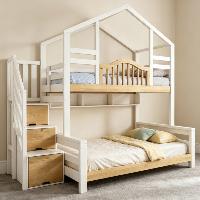 European Single (90 X 200 Cm) Bunk Bed Bed Frame