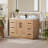 Deach 48" Single Bathroom Vanity with Calacatta White Quartz Countertop without Mirror