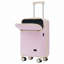 Ensemble de valises 5 pièces avec valise semi-ouverte à roulettes semi-ouvertes avec roulette double, bagage de voyage léger avec port USB, serrures TSA-129390299