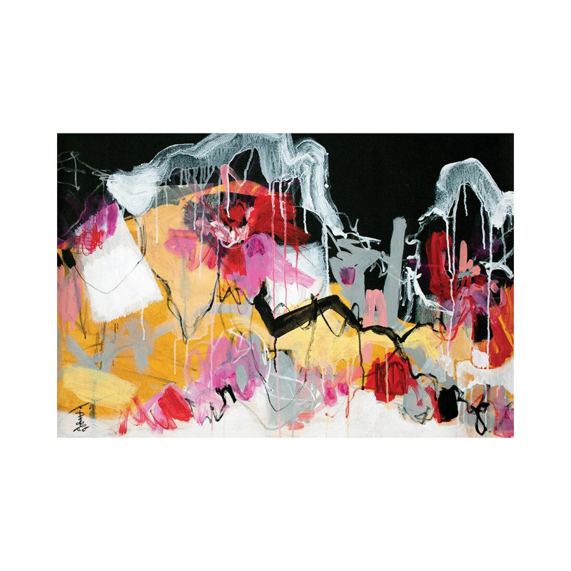 Wildflower Wishes VIII By Misako Chida - Wrapped Canvas Painting by Misako Chida - Wrapped Canvas Painting
