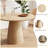 Modern Wooden circular dining table-1033680881