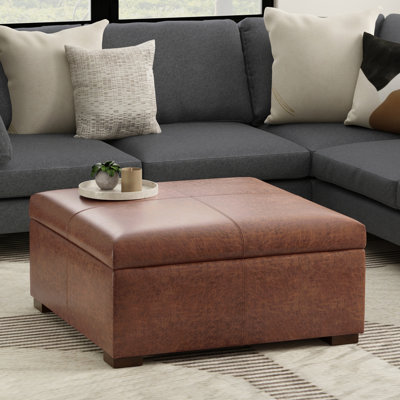 Repose-pieds de table basse avec rangement caché Gabgie