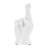 Decorative Stoneware Ceramic Hand Sculpture with Shaka Gesture Silhouette Contemporary Abstract Accent Art Figurine Modern Handcrafted Display Object-1818280414
