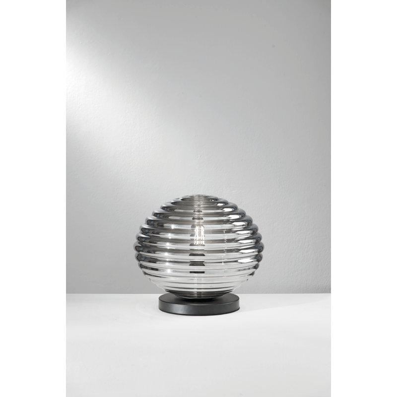 Aynath Table Lamp, Black, Black