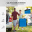 Ensemble de chaise longue pliante Outsunny avec dossier inclinable à 5 niveaux-384638499