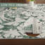 Tapis à feuilles douces à motif botanique - doux, lavable, antidérapant, résistant aux marques et pliable - idéal pour le salon, la chambre à coucher et la cuisine - ton vert, 9 x 12-129391098-129391100