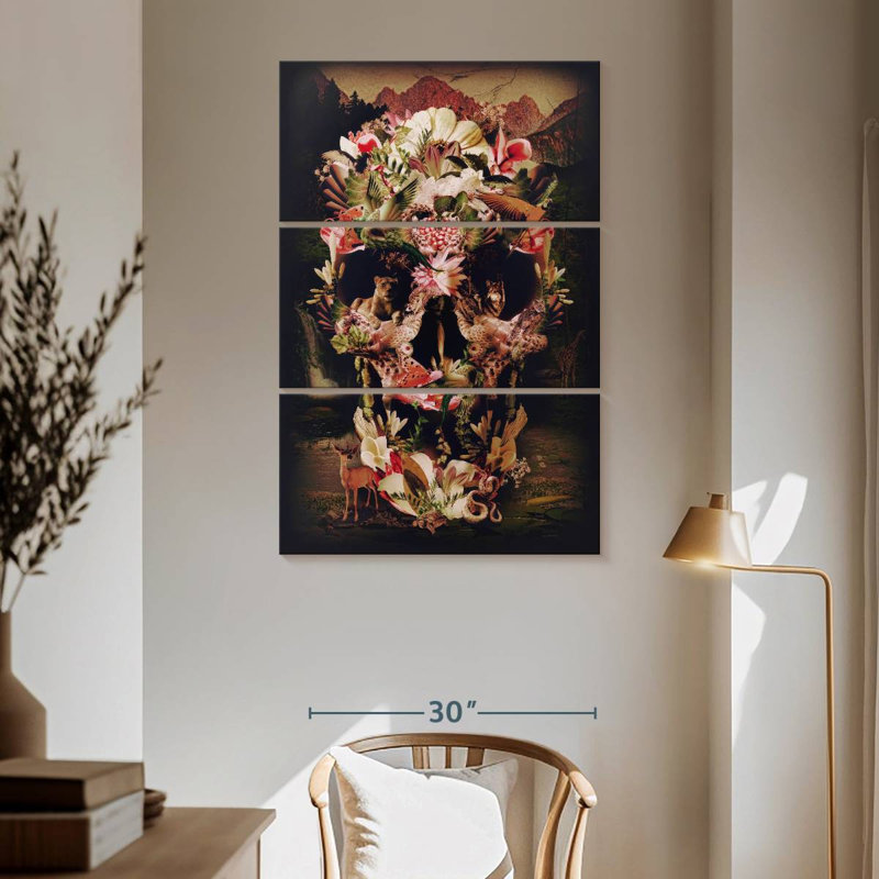 Crâne de la jungle Kerner, H 65 po x l 42 po