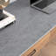 Grey Rectangular Sintered Stone Floating Desk with drawers desk-1468525641