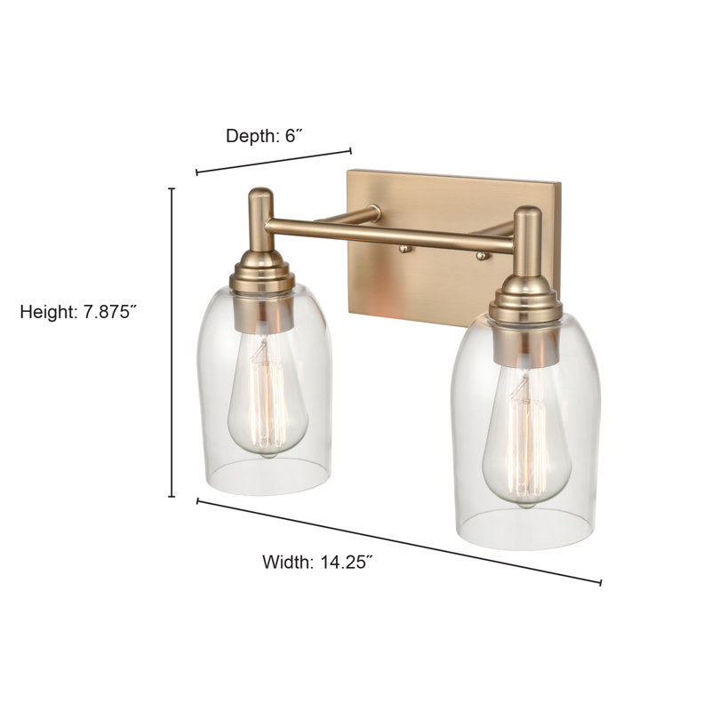 Taedyn 2 - Light Dimmable Vanity Light, Modern Gold