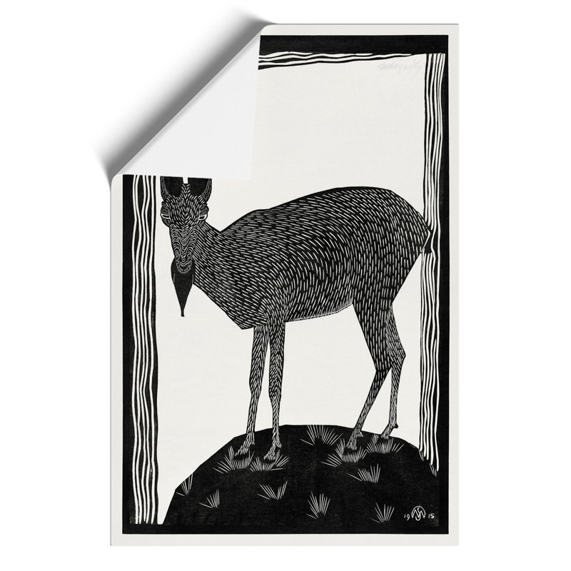 Markhor Goat Vol.1 by Samuel De Mesquita - No Frame Painting, 42cm H x 30cm W x 0.1cm D
