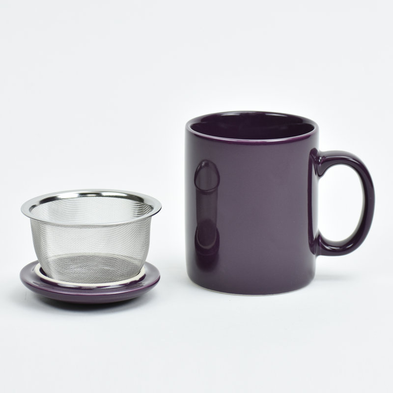 Reinhold Ceramic Coffee Mug, Aubergine