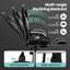 Inbox Zero Adjustable Reclining Ergonomic Swiveling PC & Racing Game Chair with Footrest in Black