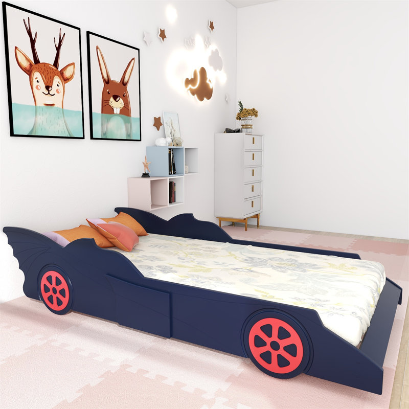 Lit simple Milanna par Zoomie Kids, Bleu/rouge