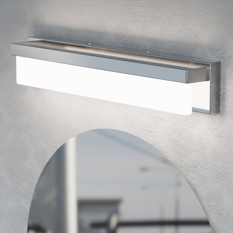 Barre de salle de bain à DEL Arhan, 18 W, Chrome