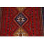 Tapis tribal rouge perse Abadeh Nafar noué à la main 6 x 9