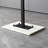 Steel Freestanding 8 - Hook Coat Rack with Elegant Marble Base, Rectangular Tube Tree-Shaped Style