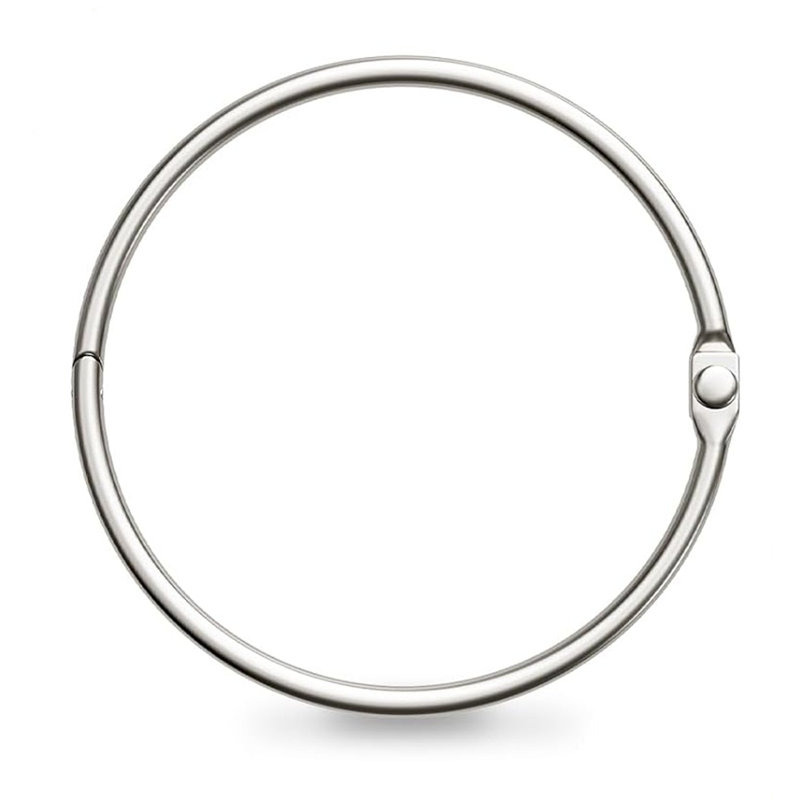 Polyresin Rust Resistant Shower Curtain Hook, Brushed Nickel