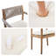 Ensemble de salle à manger d'extérieur en bois d'acacia - ensemble de table ronde et 4 fauteuils-495502999