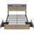 Farmhouse Bed Frame Queen With Bookshelf Headboard And 2 Drawers, Platform Queen Bed With Led Lights And Charging Station, Grey