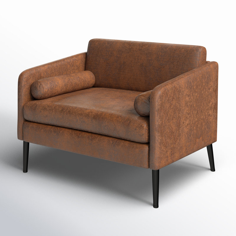 Fauteuil de 38,19 po de large Harare, Brun