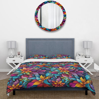 Ensemble de housse de couette en microfibre Vibrant Mandala