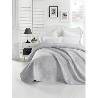 Cotton Floral Coverlet
