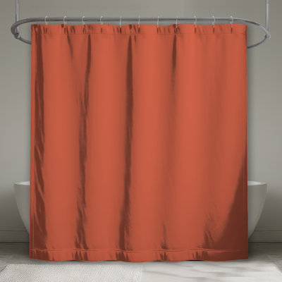Solid Colour Background Shower Curtains Extra Long