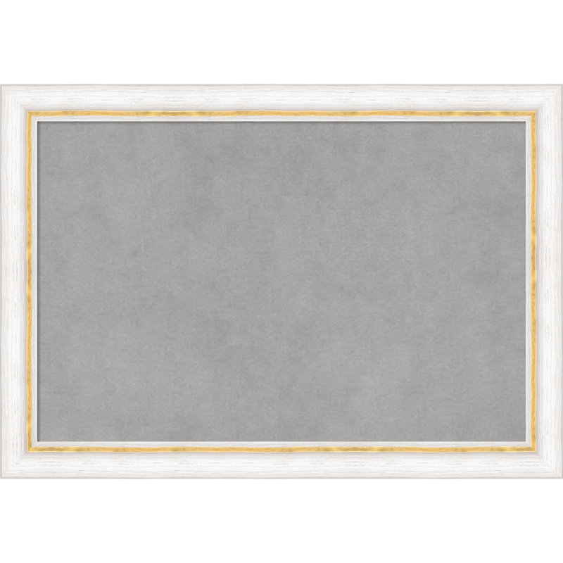 Tableau magnétique encadré or blanc Morgan, H 14 po x l 20 po