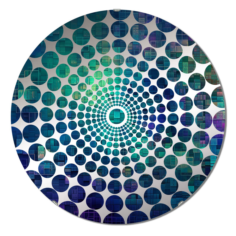 Ozuri - Miroir décoratif à cercles concentriques, 31,4 po x 31,4 po