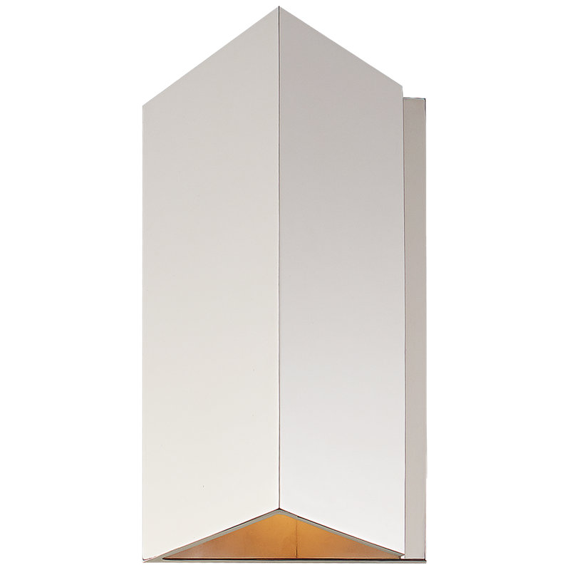 Esker 1 - Light LED Flush Mounted Sconce, Polished Nickel