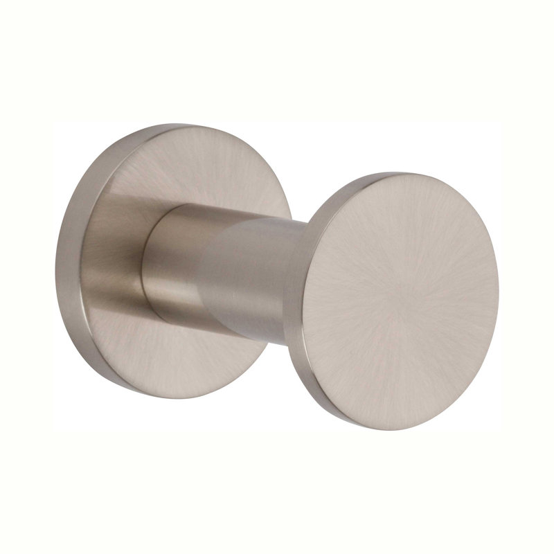 Kubic Single Robe Hook, Stain Nickel