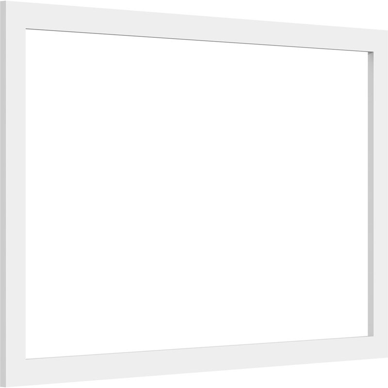 Panneau mural Prescott 3D en blanc, H 22 po x l 34 po x P 0,38 po