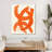 Burnt Orange Abstract - Wrapped Canvas Print-190857445
