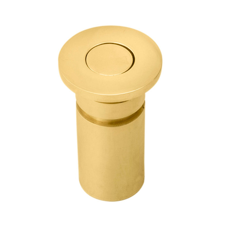 Dust Excluding Drive in Socket for Flush Bolt, Polished Brass