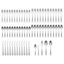 French Perle Scallop 65-Piece Flatware Set