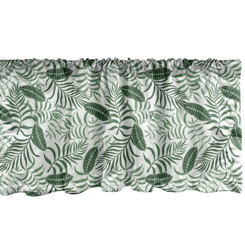 Ensemble de 2 cantonnières tropicales Ambesonne, L 42 po x L 18 po