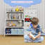 80cm H x 90cm W Metal Bookcase-309292615